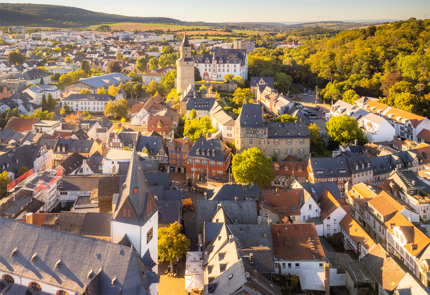 Idstein Altstadt Luftaufnahme